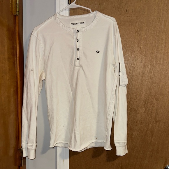 TRUE RELIGION LONG SLEEVE WITH POCKET ZIPPER - Picture 1 of 3